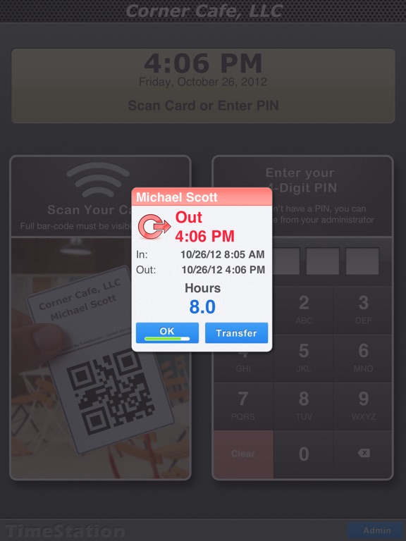 TimeStation iPad screenshot 4 - Business app
