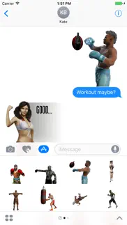 real boxing 2 stickers iphone screenshot 1