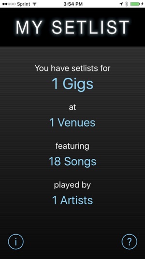 MySetlist - Artist Edition
