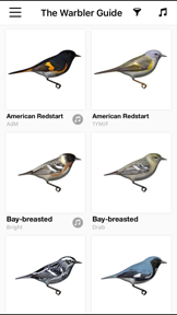 The Warbler Guide screenshot