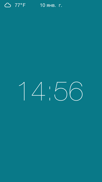 Clock - Modern deskclock with nightstand mode — скриншот 3