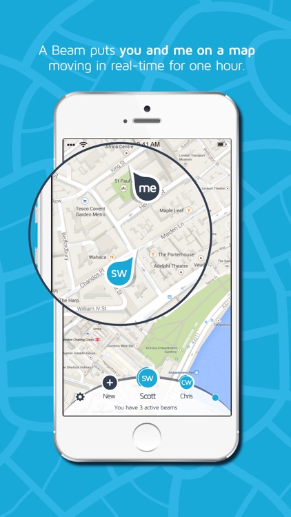 Beam.in - Private Location Sharing