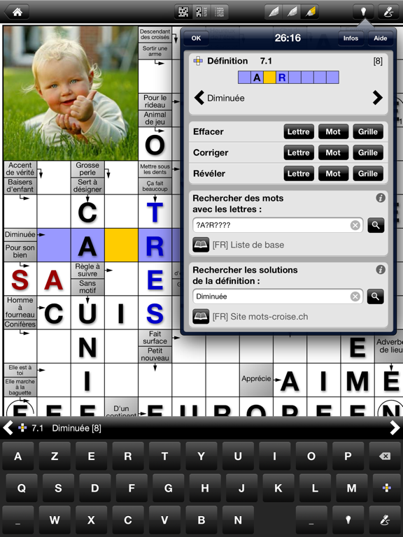 Screenshot #4 pour iCroisés Mots croisés fléchés