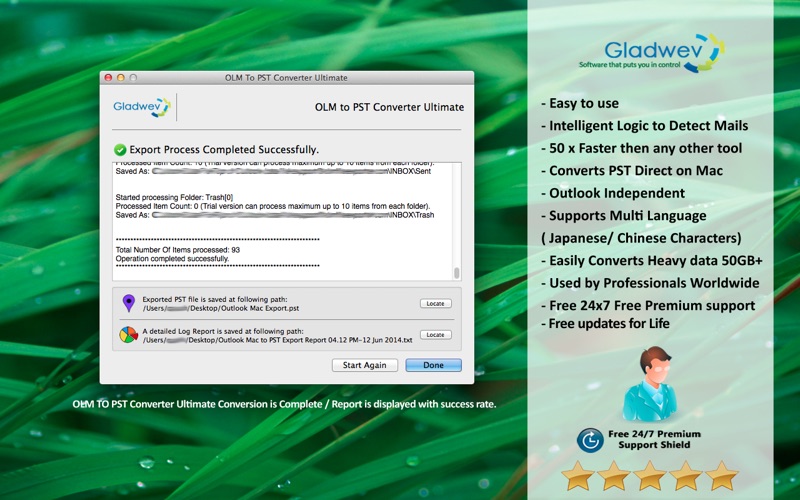 OLM To PST Converter Ultimate Screenshot