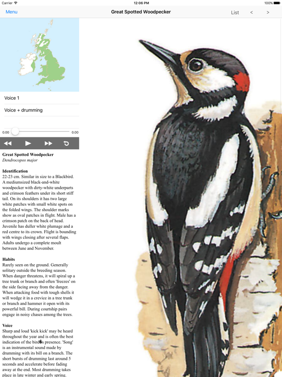 Screenshot #5 pour eGuide to British Birds