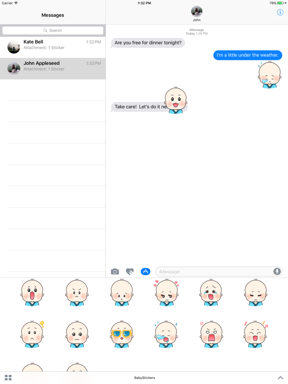 Screenshot #4 pour Little Baby Stickers