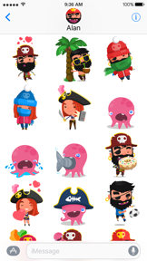 Pirate Kings Stickers for Apple iMessage screenshot