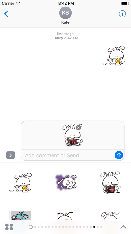 Shiro The Rabbit - Thanksgiving day stickers pack screenshot-4