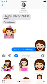 anna – sassy emoji stickers for women on imessage iphone screenshot 1