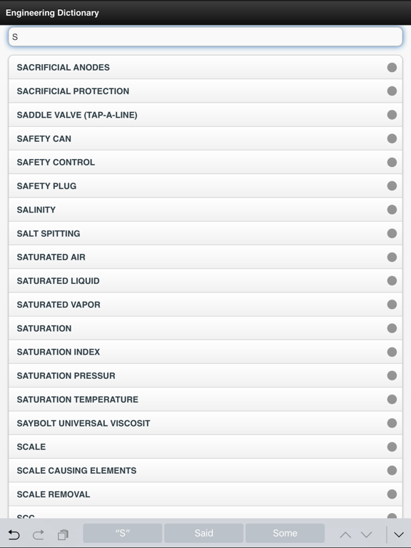 Engineering Dictionary Offline iPad screenshot