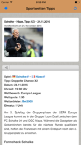 Sportwetten Tipps der Wettbasis screenshot