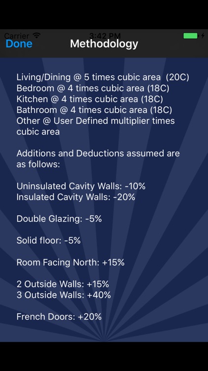 BTU / Radiator Calculator screenshot-3