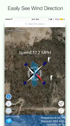 Wind Direction for Deer Hunting - Deer Windfinder iPhone image 1