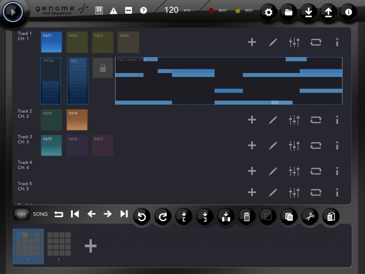 Genome MIDI Sequencer