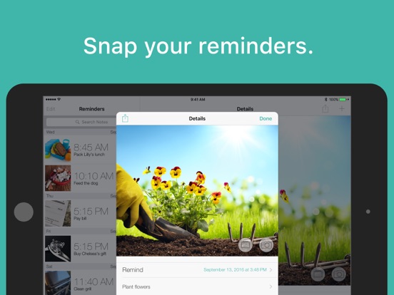 PhotoMind - Simple. Photo. Reminders. iPad app afbeelding 5