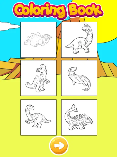 Dinosaur Planet Coloring Book Pages Kids & Adults