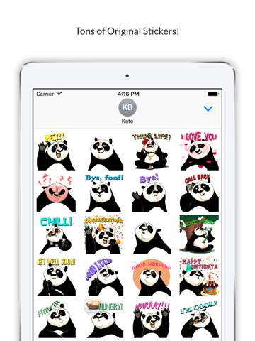 Sassy Panda - Funny Stickers screenshot 2