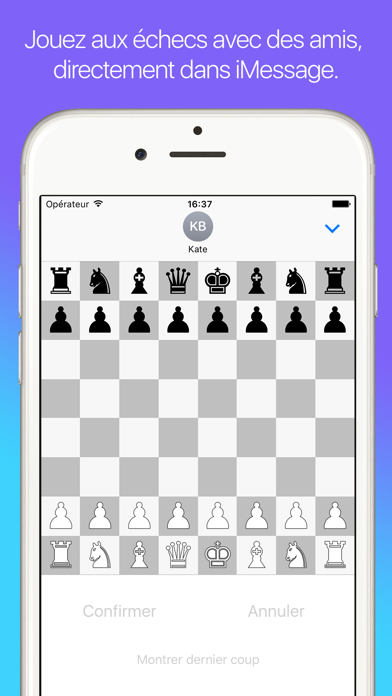 Screenshot #1 pour Chess42 - Échecs pour iMessage