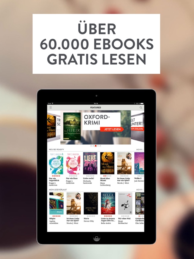 Ebook Flatrates Amazon Kindle Flat & Readfy iOS App