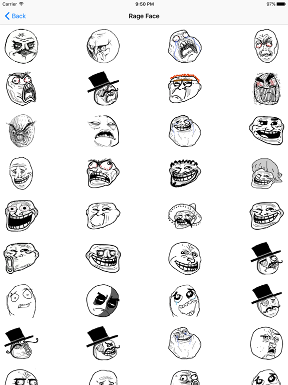 Zombie Emoji Horrible Troll Faces Spooky Emoticons iPad screenshot