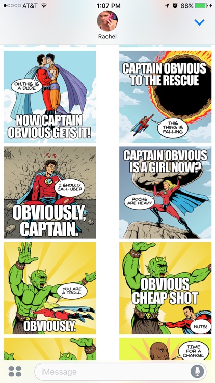 Captain Obvious Stickers screenshot-0