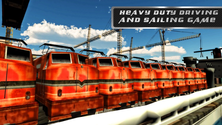 Train Transporter Ship – Trucker transport game