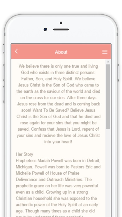 Mariah Powell Ministries screenshot 2