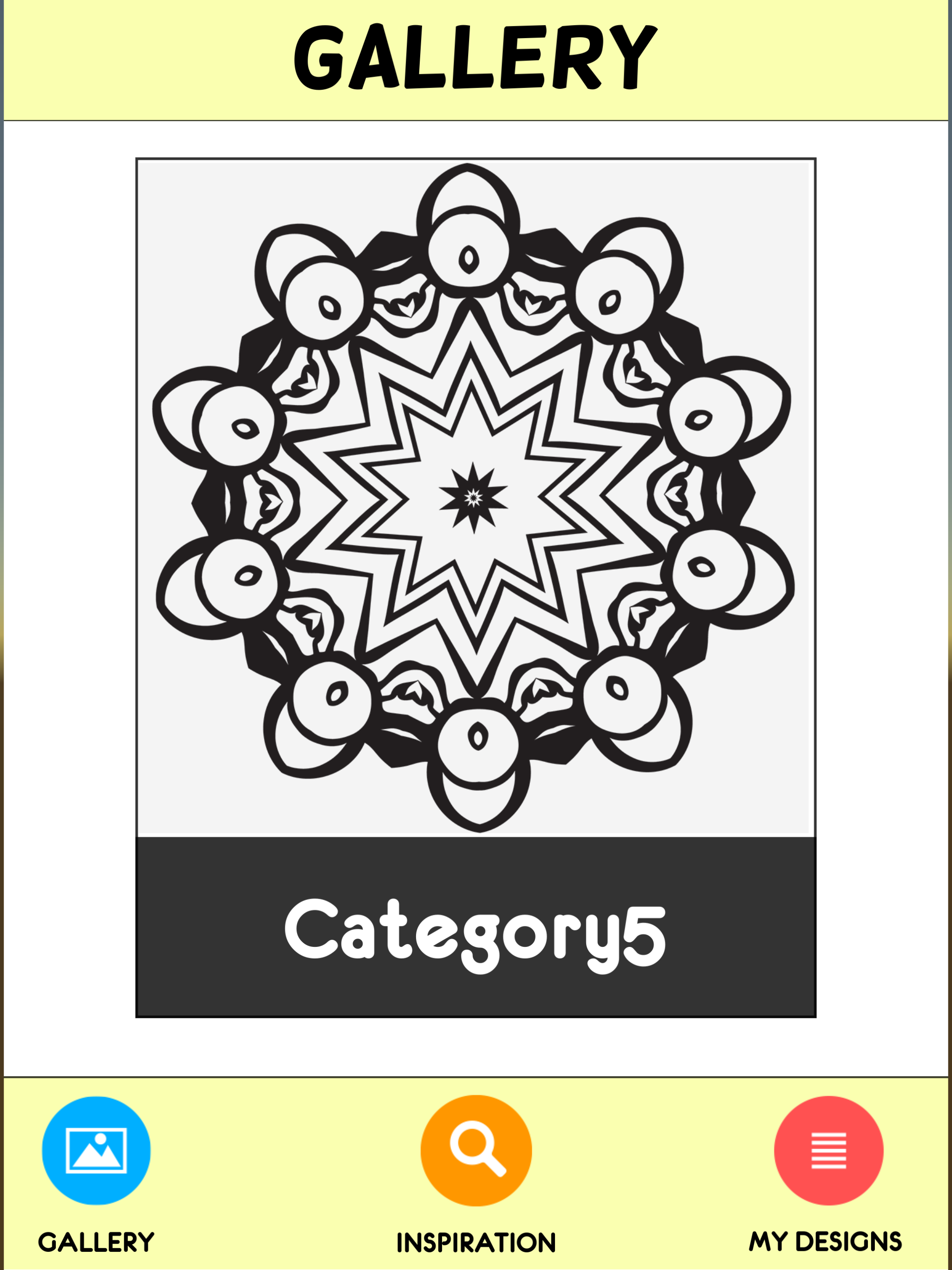 Adult Mandala Coloring Book Therapy Stress Relief