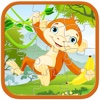 Crazy Monkey Adventure Kids Jigsaw Puzzle Game