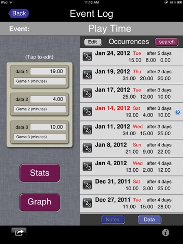 Event Logger HD screenshot 4