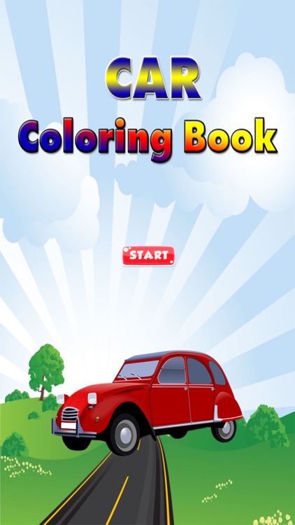 Car Coloring Book For Toddler Kids Paint and Color