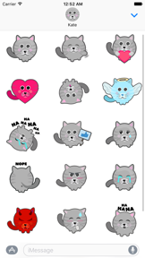 Cat Stickers for iMessage screenshot