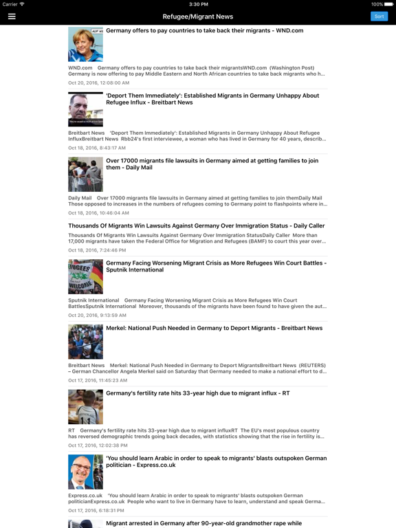 German News in English iPad screenshot 2 - News app