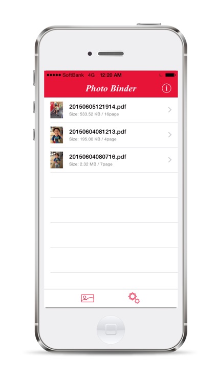 Create a PDF by binding photos - Photo Binder