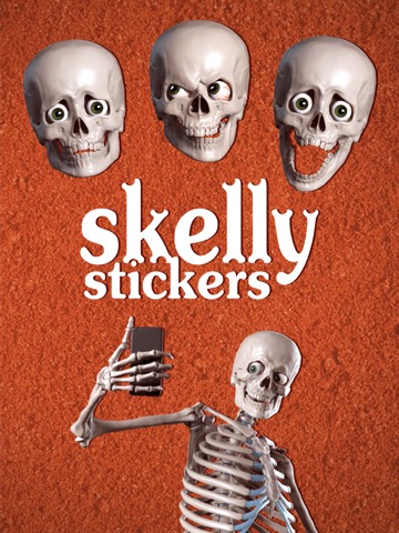 Skelly Stickers: Skulls and Skeletonsのおすすめ画像1