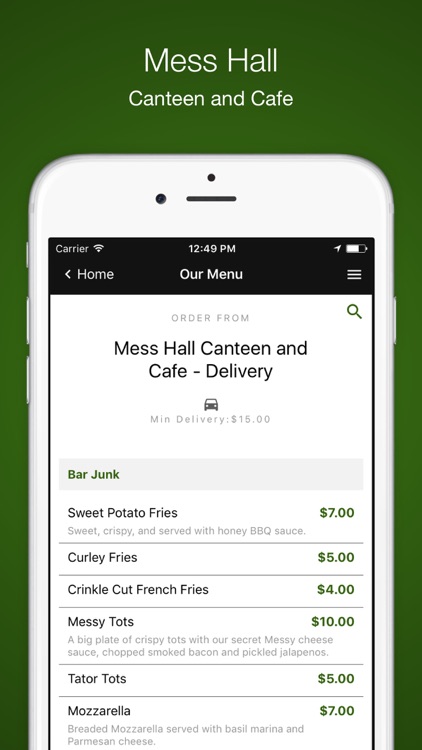 Mess Hall Canteen and Cafe