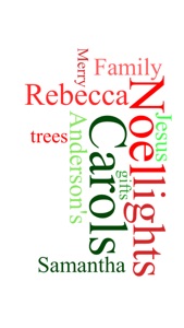 Christmas WordCloud Maker Free screenshot #2 for iPhone