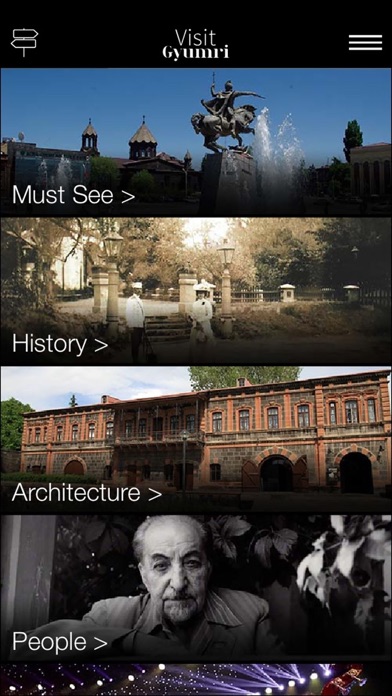 Visit Gyumri iPhone screenshot 1 - Travel app