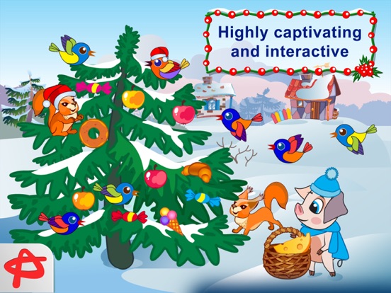Christmas Night: Three Little Pigs Free Adventure iPad screenshot