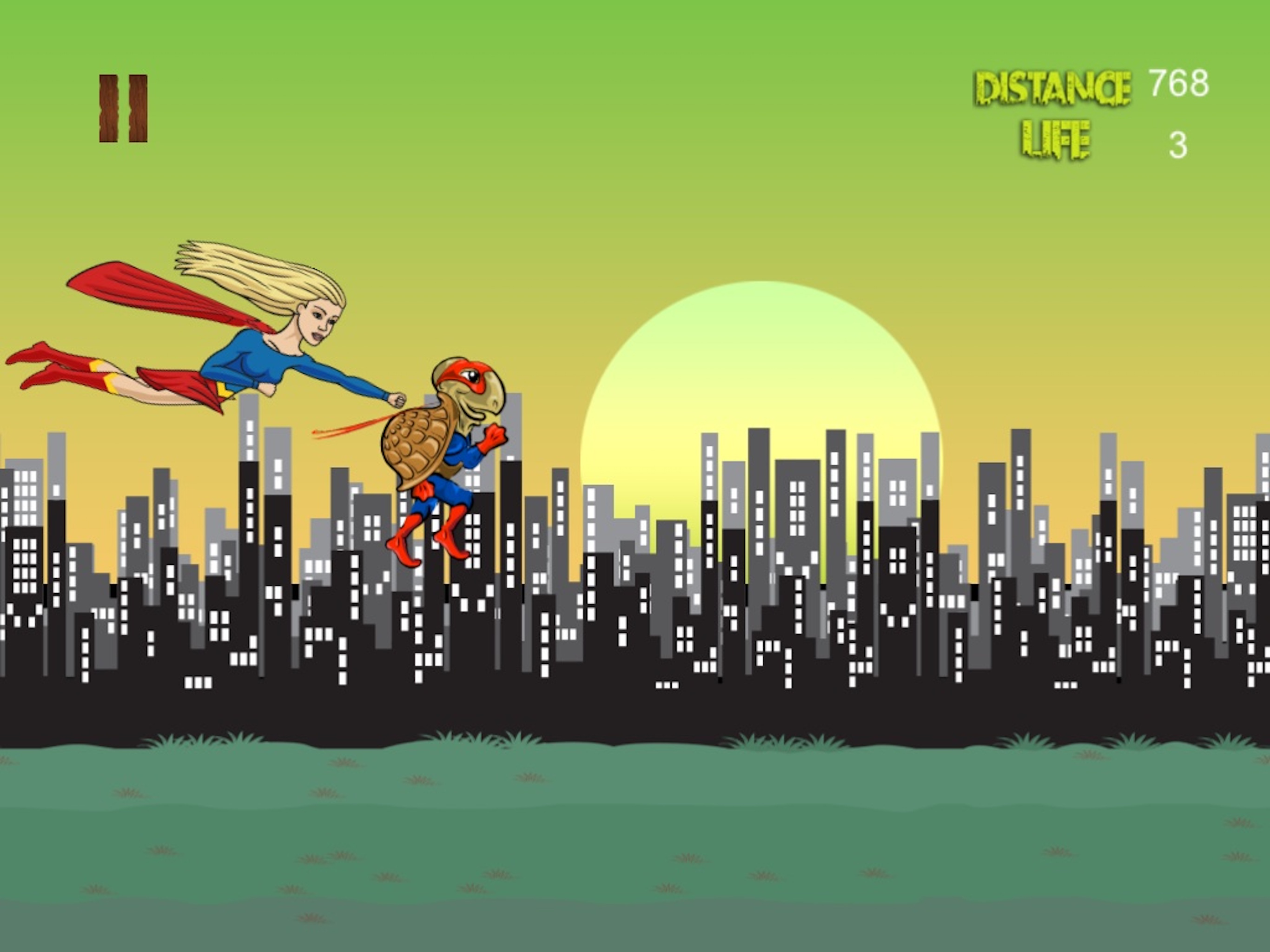 Girl with Superpowers Catch the Zombies