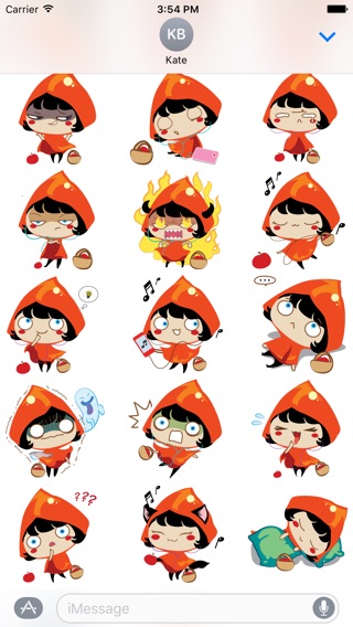 Red Riding Hood Stickersのおすすめ画像3