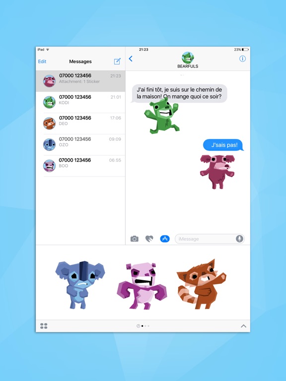 Screenshot #6 pour Bearfuls Sticker Pack