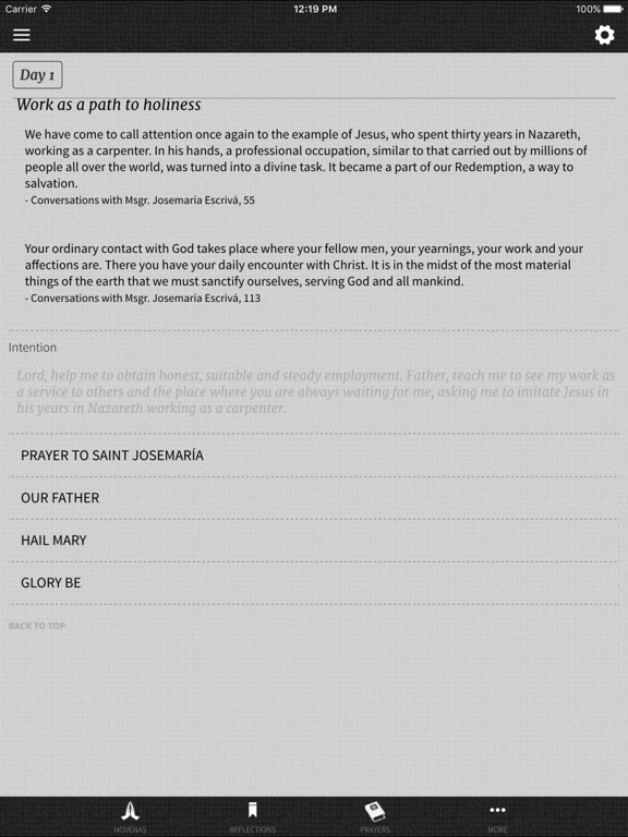 Screenshot #5 pour St. Josemaria Novenas