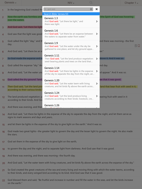 Screenshot #6 pour NIV Bible (Holy Bible NIV+CUV Chinese & English)
