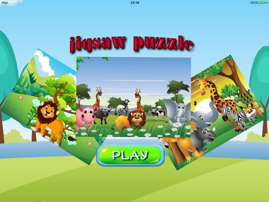 puzzle animals jigsaw 2nd grade educational games iPad screenshot