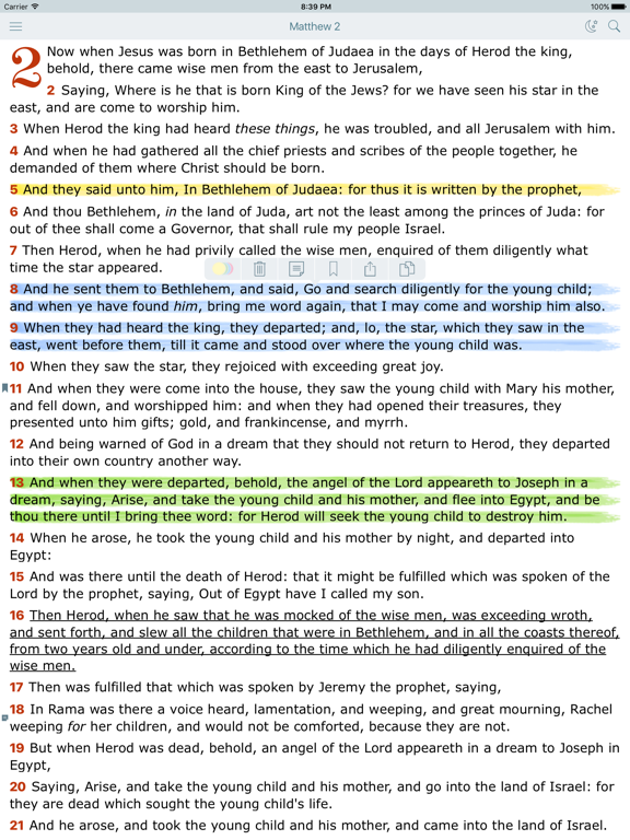 Screenshot #4 pour Holy Bible. New Testament. The King James Version