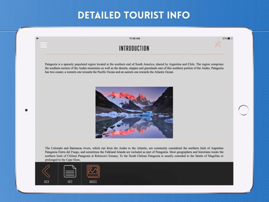 Patagonia Argentina Travel Guide and Offline Map iPad screenshot