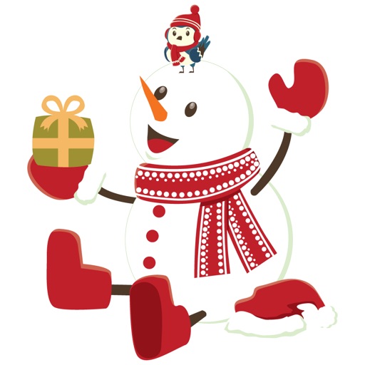 Funny Snowman - Merry Christmas Sticker Vol 04 icon