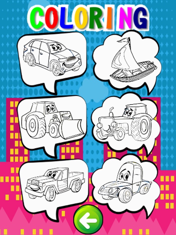 Screenshot #5 pour Vehicles Coloring Page Free-Fun Painting Good Kids