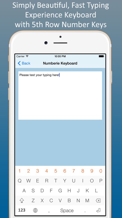 Screenshot #1 pour Numberie Keyboard